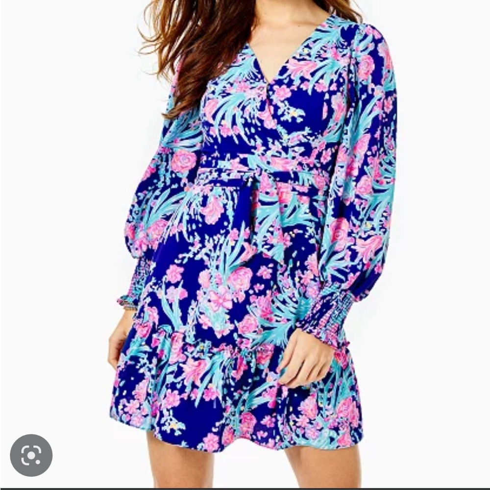 NWT Lilly Pulitzer Corsica Blue Toucan Party dress